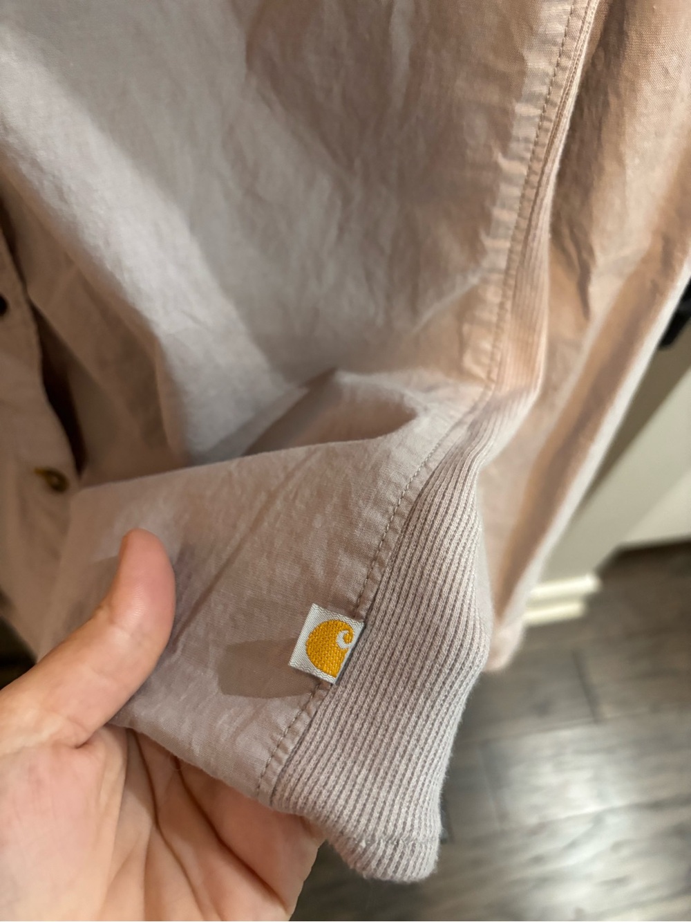 Carhartt Mauve & Plaid Button-Up Shirts - Picture 7 of 8